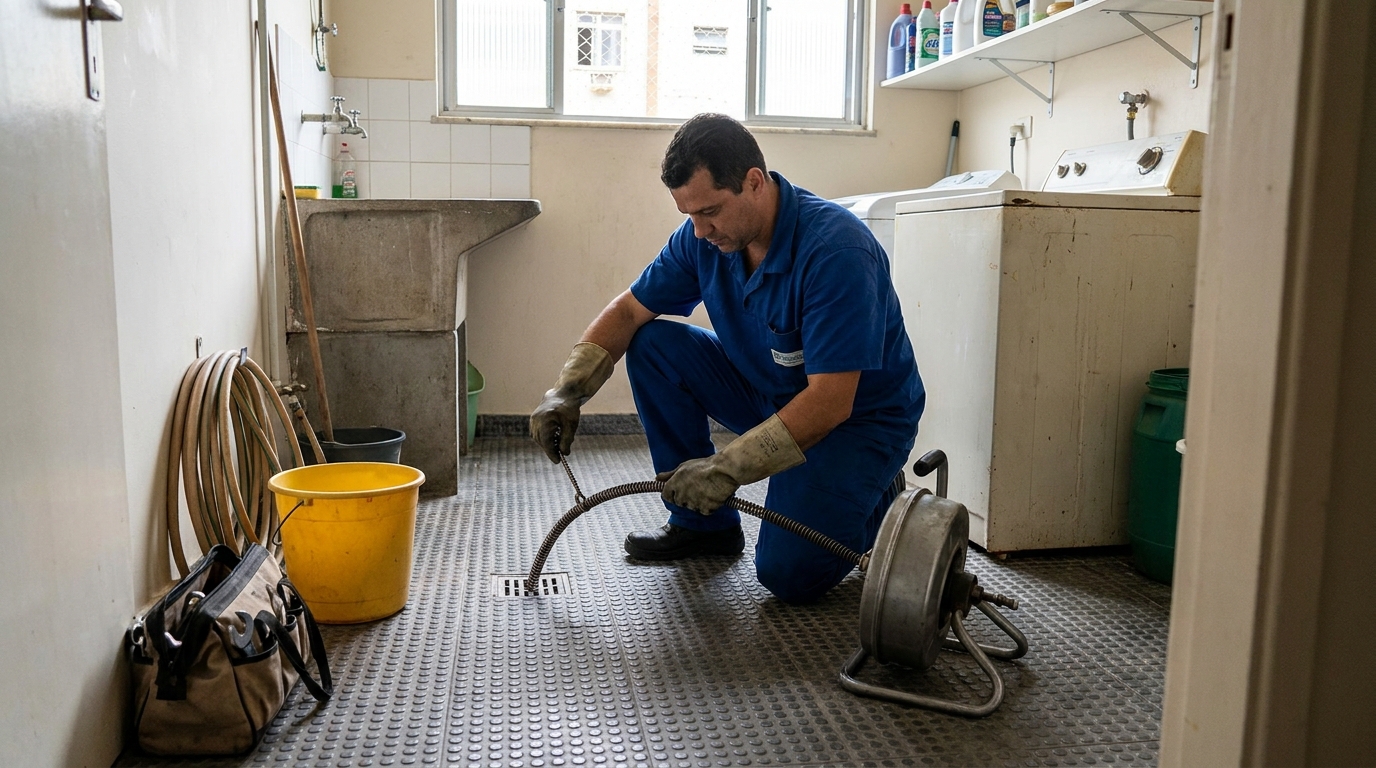 Desentupimento de ralo profissional em Salvador‑BA