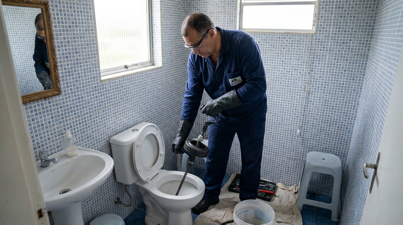 Desentupimento de vaso profissional em Salvador‑BA