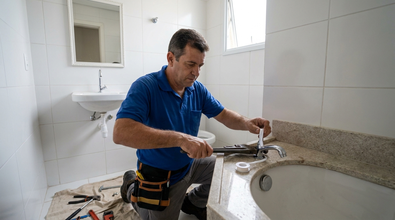 Instalação de torneira de cozinha em Salvador‑BA